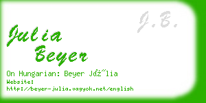 julia beyer business card